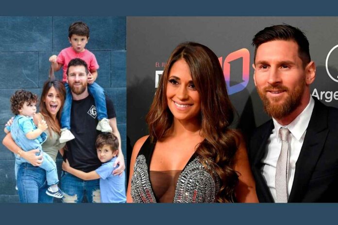 Roccuzzo the wife of Lionel Messi
